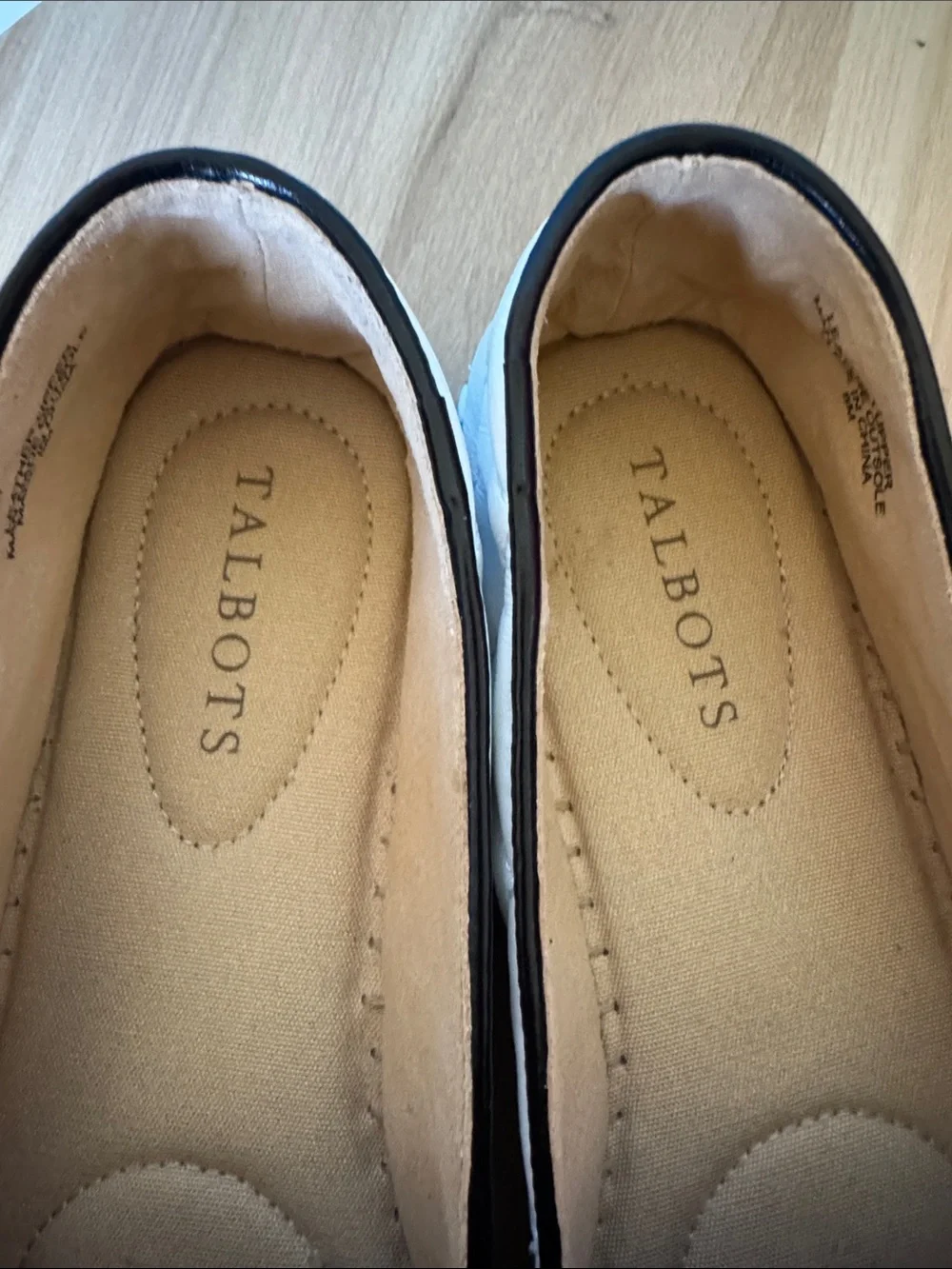 TALBOTS quilted cap-toe espadrille flats, the classic Chanel-style Size 8M NWOT